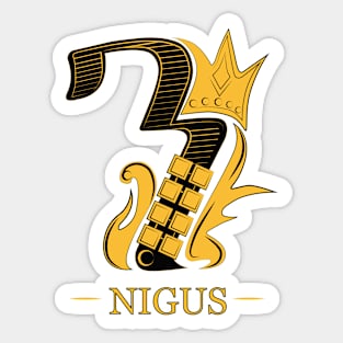 nigus/king Sticker